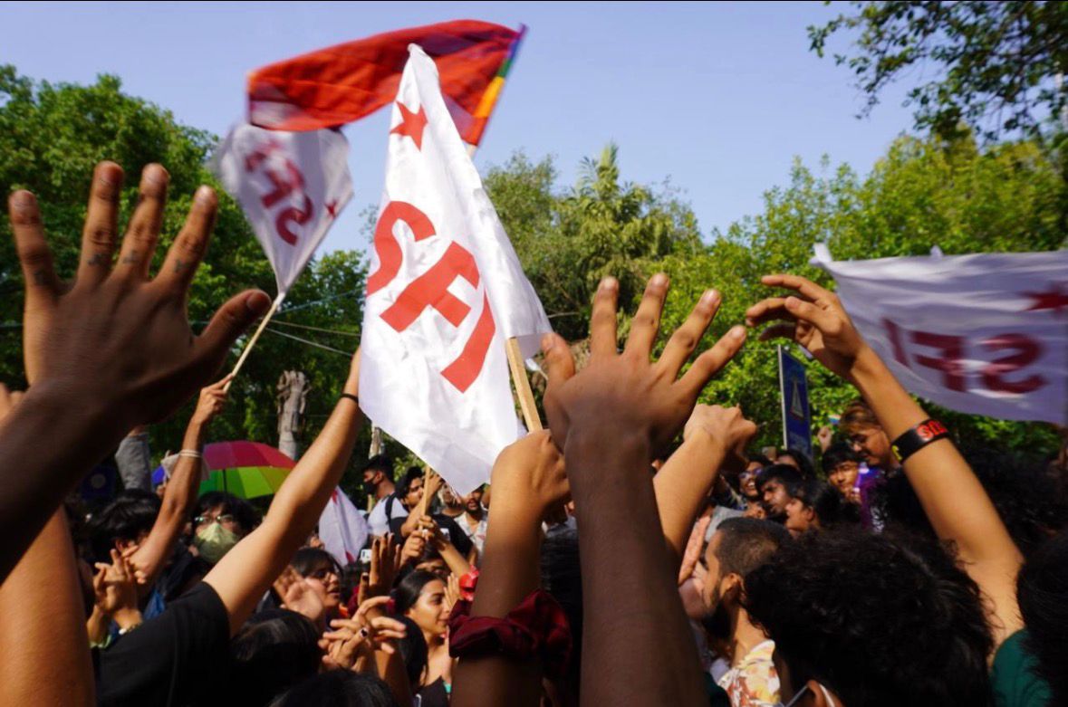 Delhi Pride March organised by Student Federation of India.